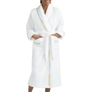 Hill House The Hotel Robe in Rainbow White sz S/M
